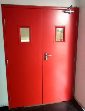 FIRE CHECK DOOR DOUBLE LEAF WITHOUT PANIC BAR